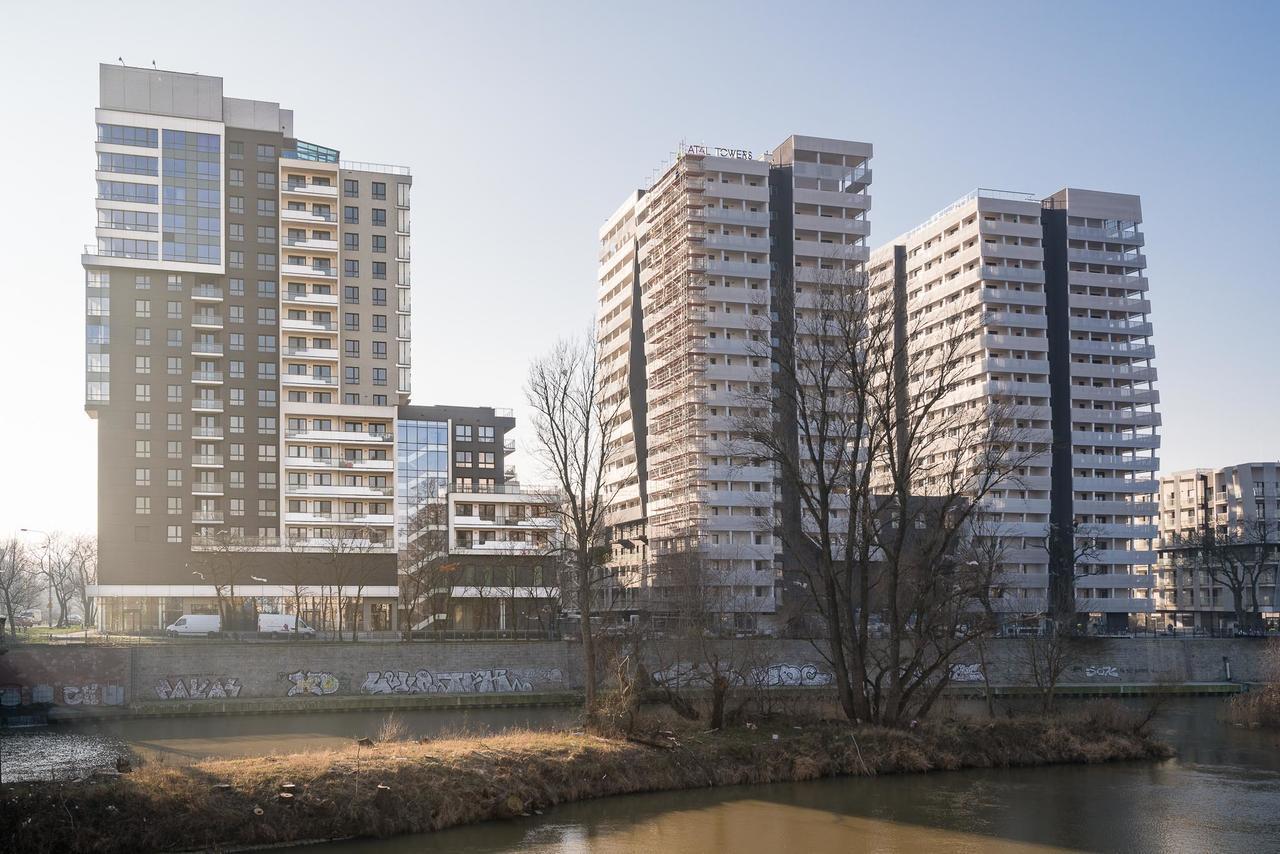 Rentplanet - Odra Tower Apartamento Wrocław Exterior foto